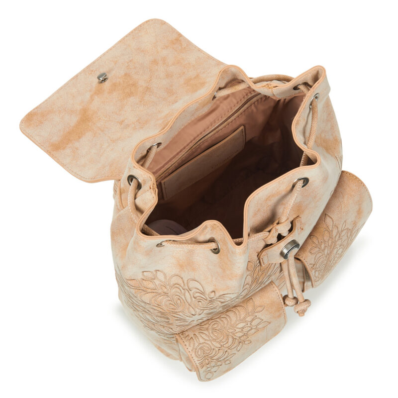 Femme Desigual Sac &agrave; dos Sierra Prisa Mini beige pour femme - 5
