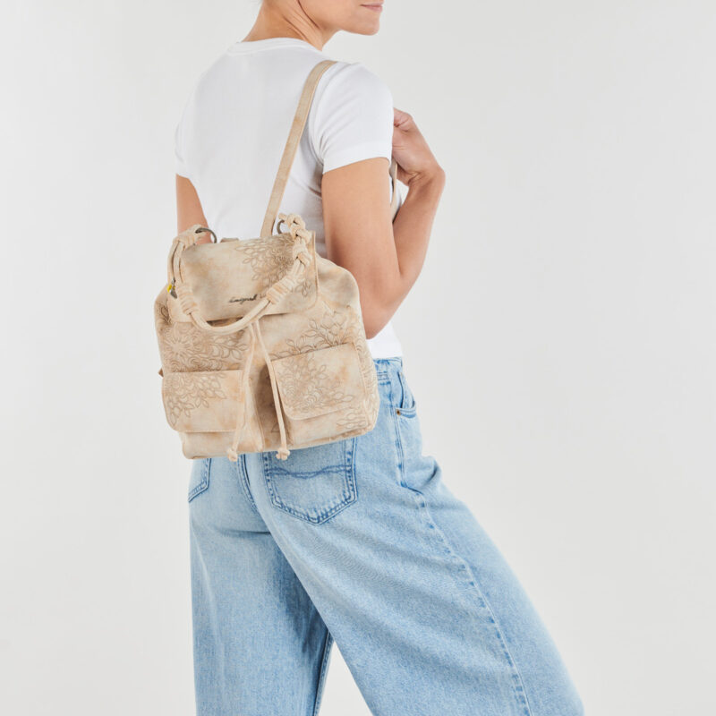 Femme Desigual Sac &agrave; dos Sierra Prisa Mini beige pour femme - 6