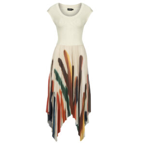 Abito Desigual BRUSHES LACROIX Beige Abiti Lunghi Donna