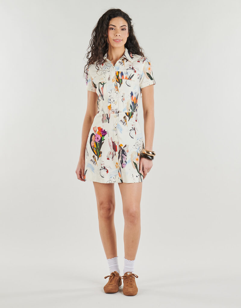 Abito corto Desigual FINI Multicolore Abiti corti Donna - 2