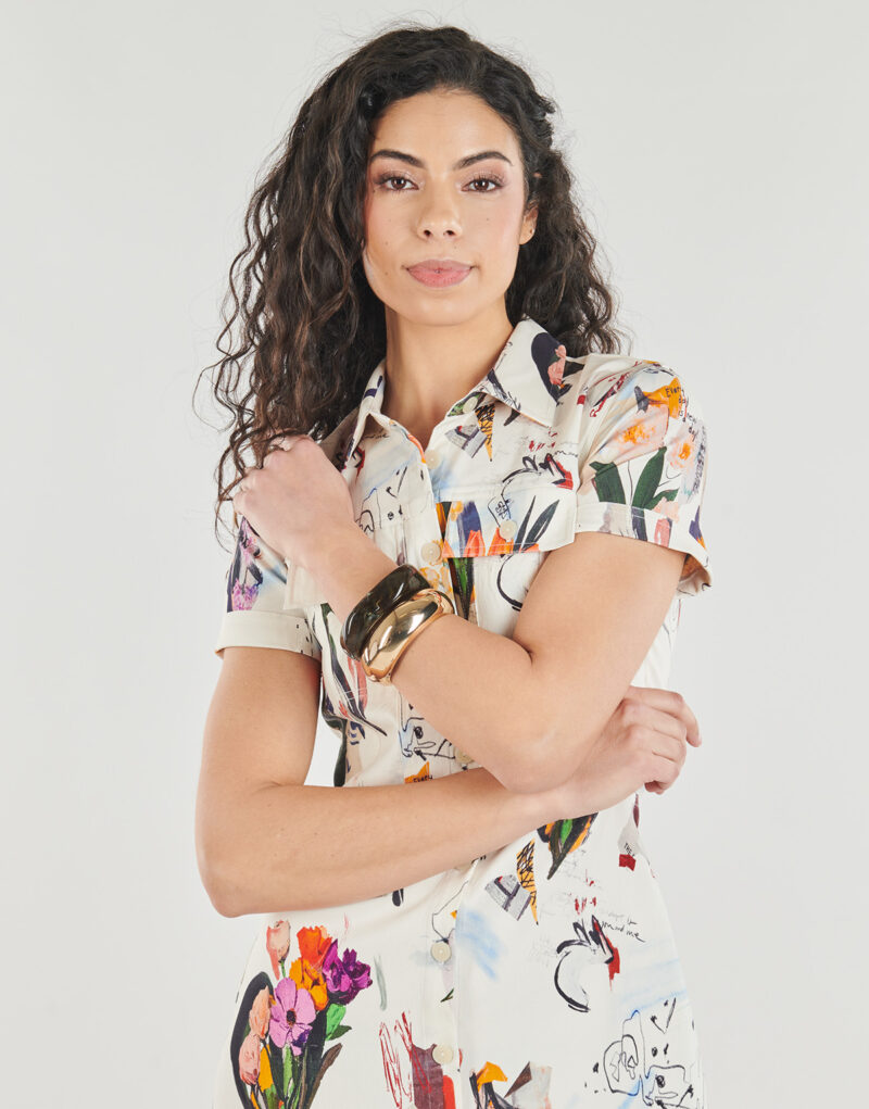 Abito corto Desigual FINI Multicolore Abiti corti Donna - 5