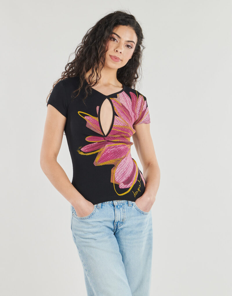 T-shirt Desigual DUBLIN Multicolore T-shirt maniche corte Donna - 2