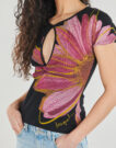 T-shirt Desigual DUBLIN Multicolore T-shirt maniche corte Donna - 5