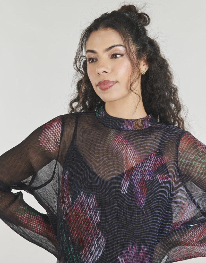 Abito corto Desigual LINA Viola Abiti corti Donna - 5