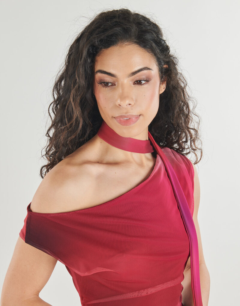 Abito Desigual MAINE Rosso Abiti Lunghi Donna - 5