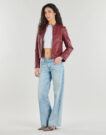 Giacca in pelle Desigual ARIEL Bordeaux Giacche in pelle Donna - 3