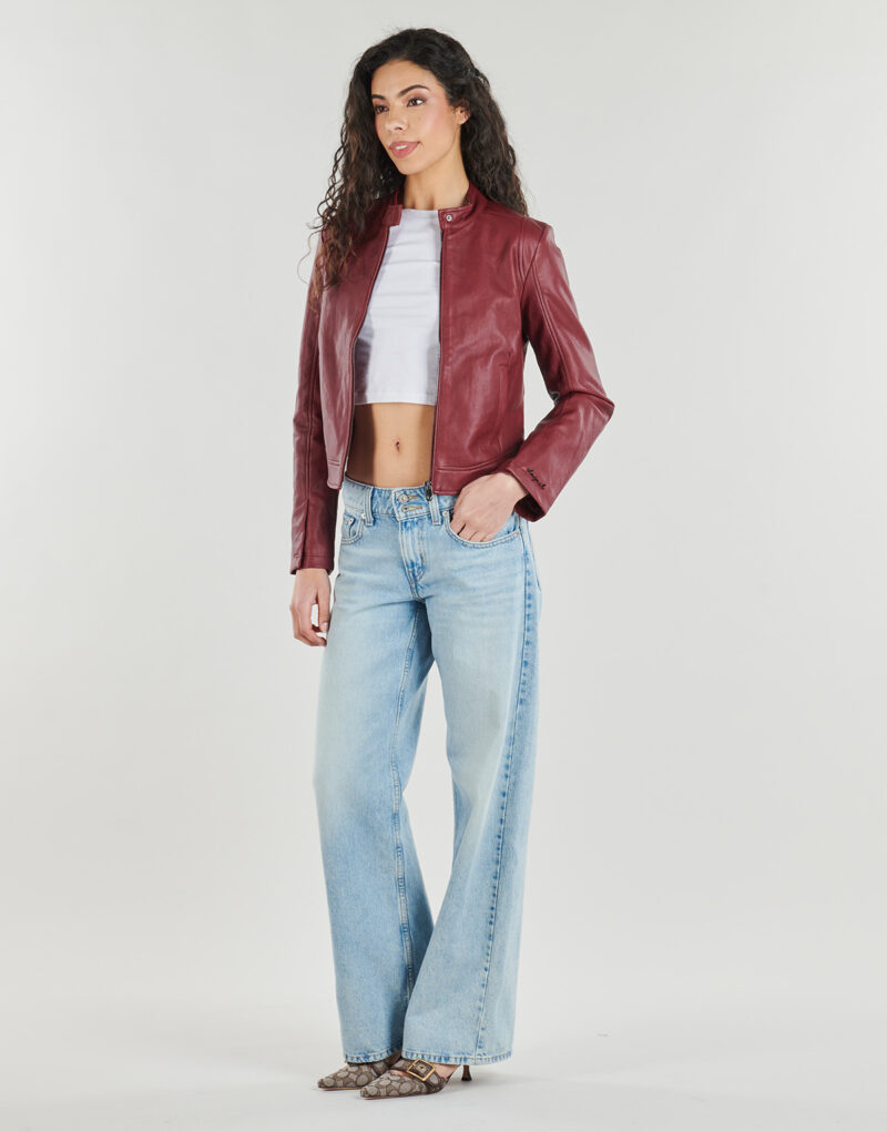 Giacca in pelle Desigual ARIEL Bordeaux Giacche in pelle Donna - 3