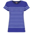 T-shirt Armor Lux MARINIERE MC Blue Short Sleeve T-Shirt Women - 1