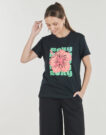 T-shirt Roxy OCEANREGULAR POSTER Nero T-shirt maniche corte Donna - 2
