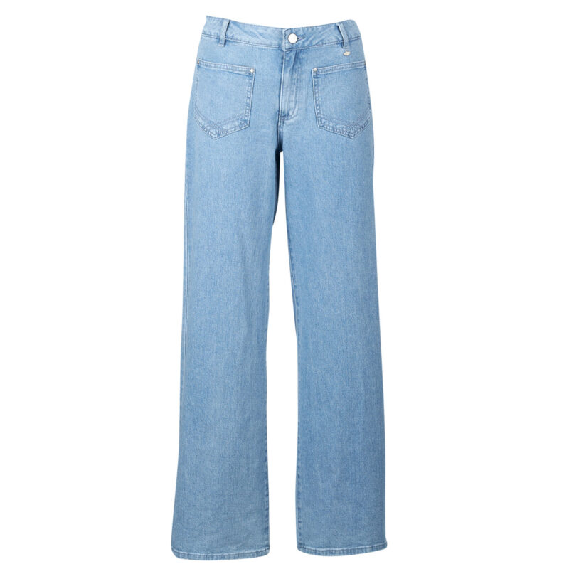 Flare Jeans Vila VILORIE RIO RW WIDE POCKET Blue Flare Jeans Women - 1