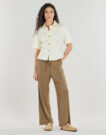 Pantaloni morbidi / Pantaloni alla zuava Vila VIMODALA HW 7/8 WIDE Verde Pantaloni morbidi / Pantaloni alla zuava Donna - 2