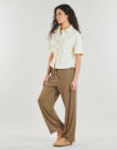 Pantaloni morbidi / Pantaloni alla zuava Vila VIMODALA HW 7/8 WIDE Verde Pantaloni morbidi / Pantaloni alla zuava Donna - 3