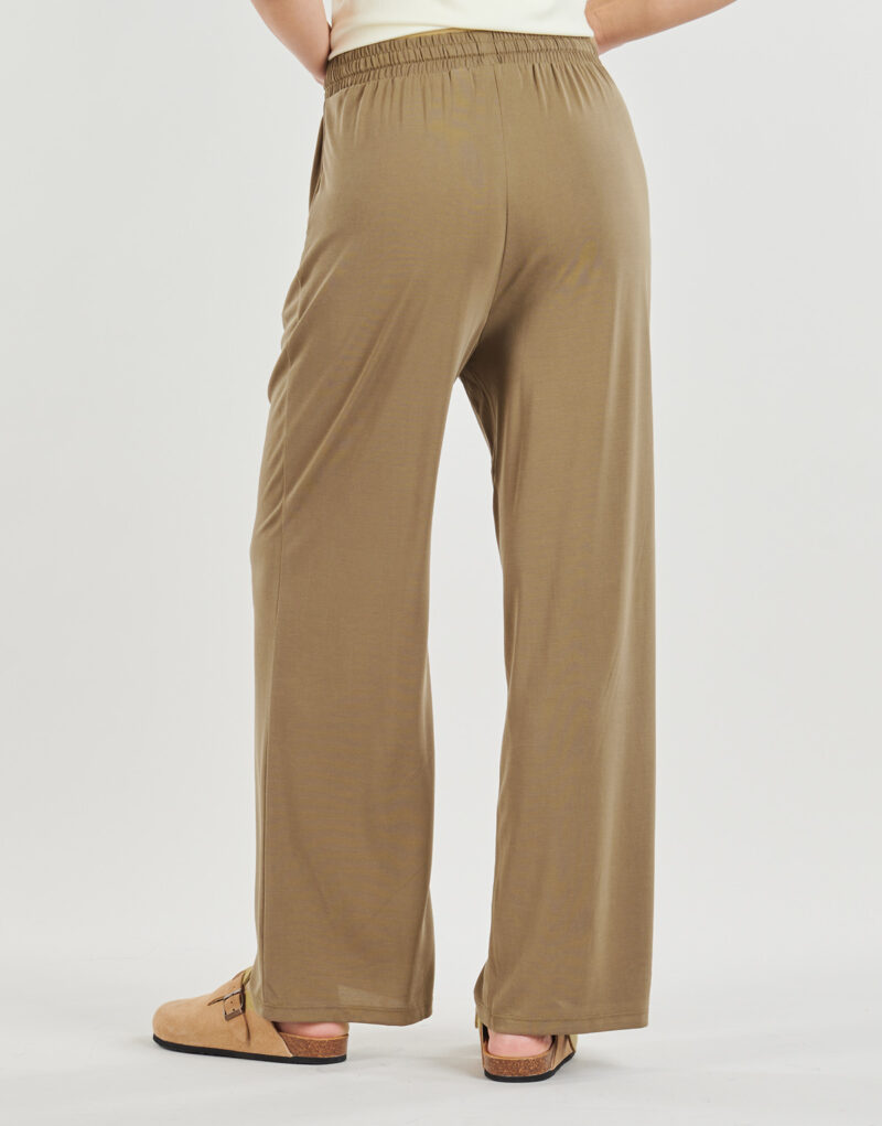 Pantaloni morbidi / Pantaloni alla zuava Vila VIMODALA HW 7/8 WIDE Verde Pantaloni morbidi / Pantaloni alla zuava Donna - 4