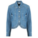 Giacca in jeans Vila VINADINE LS DENIM JACKET/C36 Blu Giacche in jeans Donna - 1