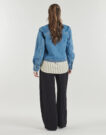 Giacca in jeans Vila VINADINE LS DENIM JACKET/C36 Blu Giacche in jeans Donna - 4