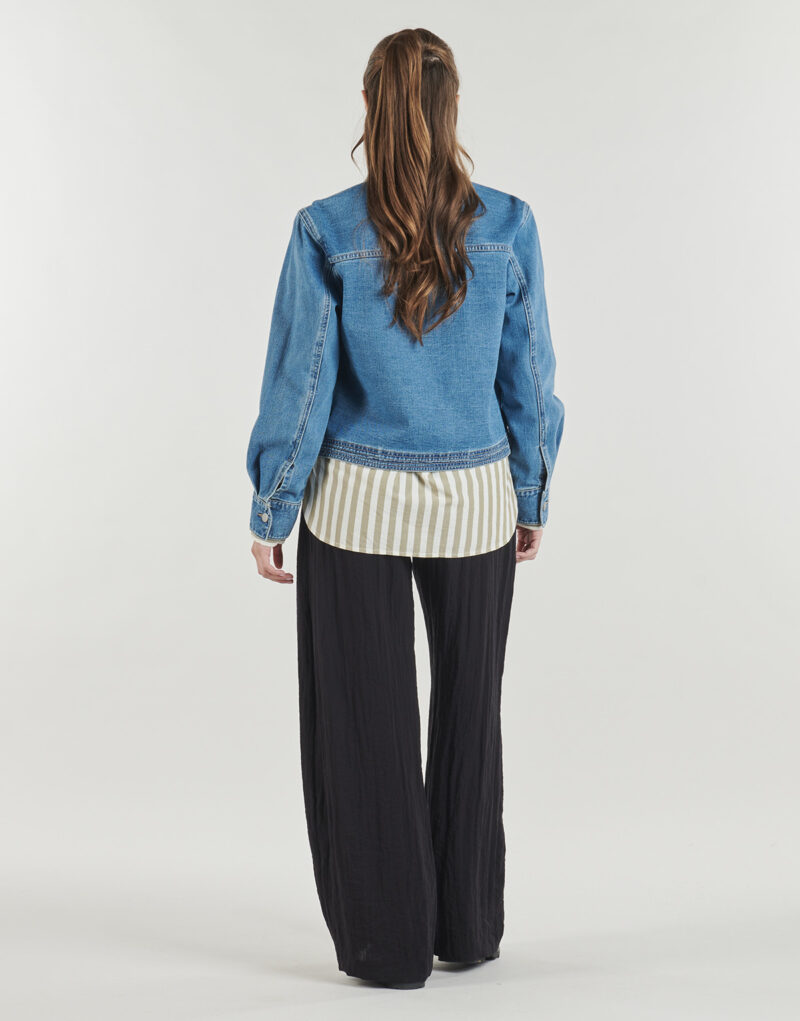 Giacca in jeans Vila VINADINE LS DENIM JACKET/C36 Blu Giacche in jeans Donna - 4