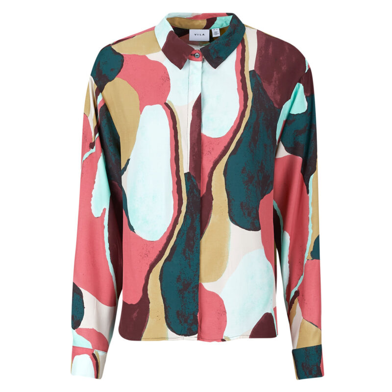 Camicia  Vila  VILULU KAI L/S SHIRT  Multicolore -  Camicie Donna - 1