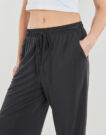 Pantaloni morbidi / Pantaloni alla zuava Vila VIMODALA HW 7/8 WIDE Nero Pantaloni morbidi / Pantaloni alla zuava Donna - 5