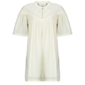 Abito corto  Vila  VIESMA 2/4 SHORT DRESS/C36  Beige -  Abiti corti Donna
