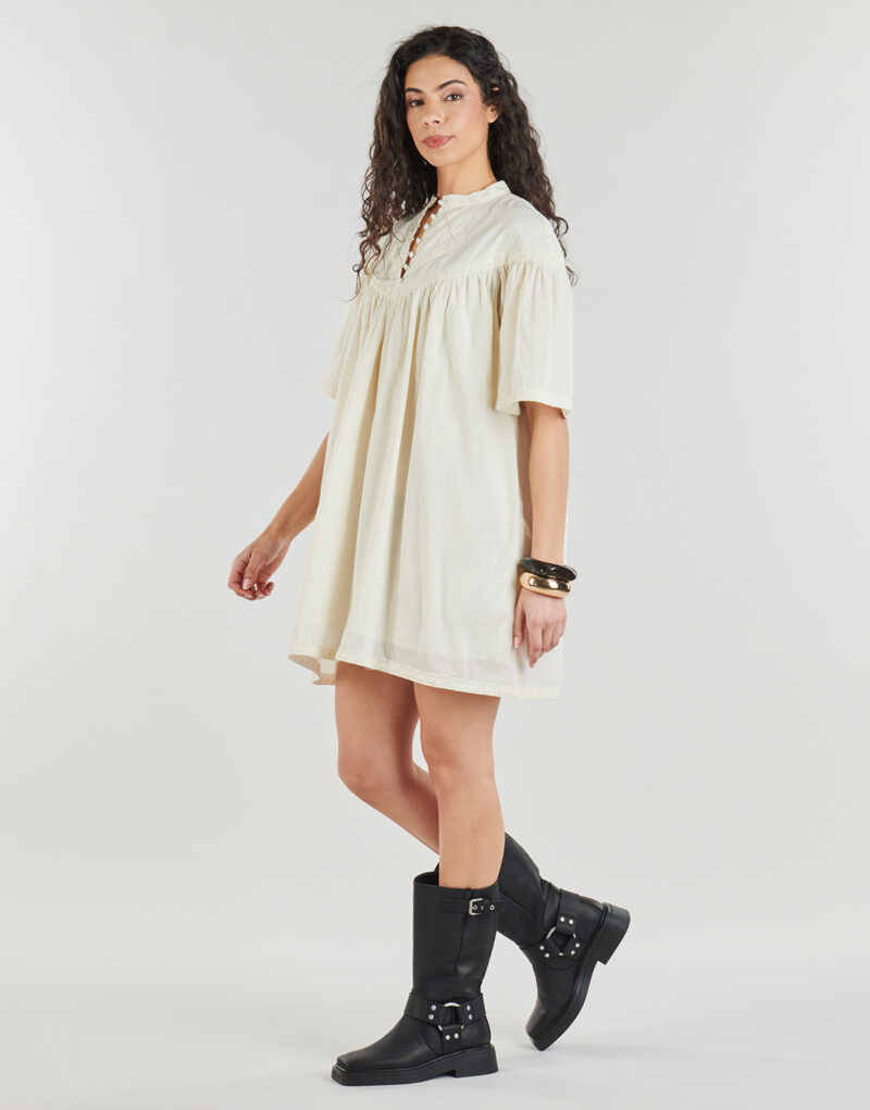 Abito corto Vila VIESMA 2/4 SHORT DRESS/C36 Beige Abiti corti Donna - 3
