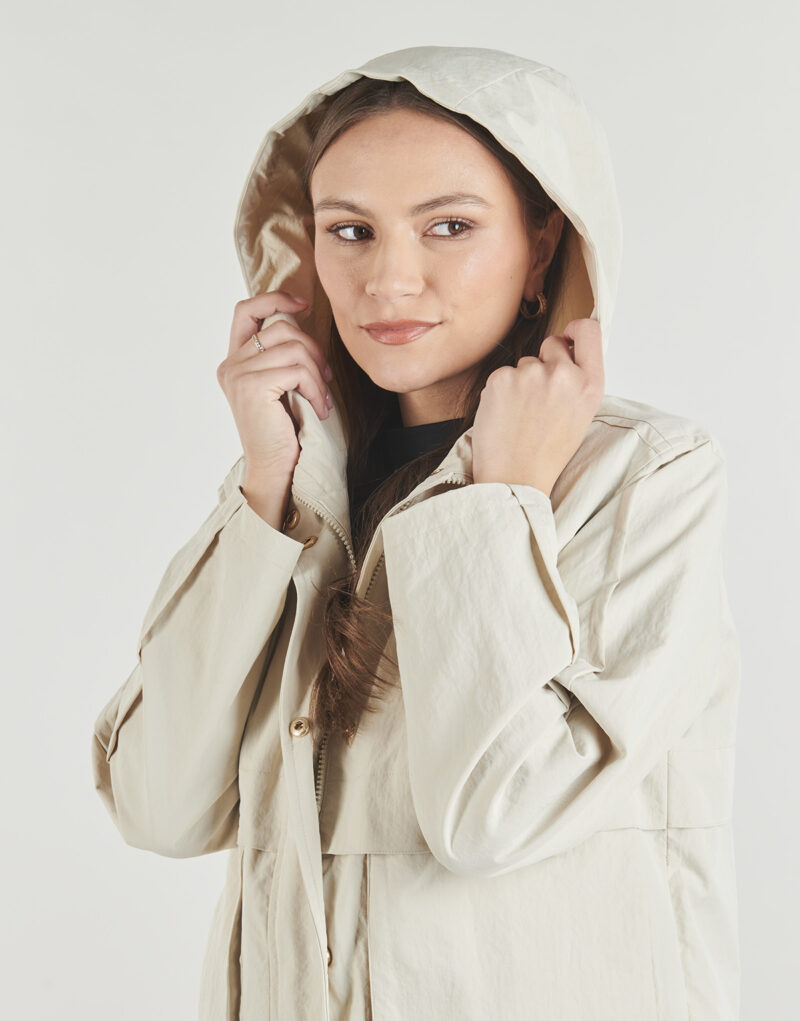 Parka Vero Moda VMMICHELA SHORT PARKA Beige Parka Donna - 5