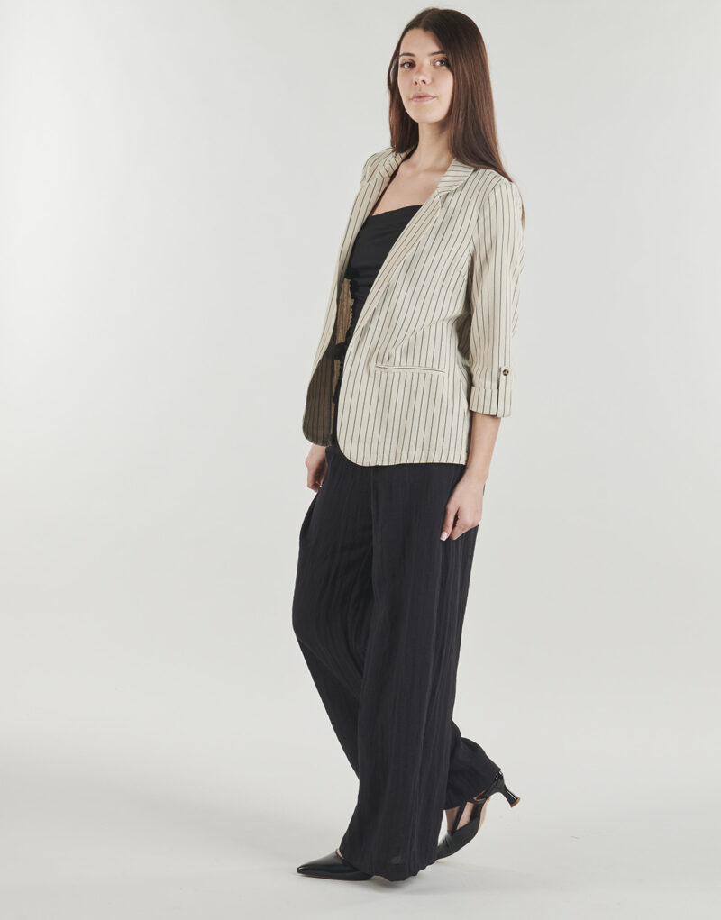Giacca Vero Moda VMJESMILO 3/4 LOOSE BLAZER Beige Giacche Donna - 3