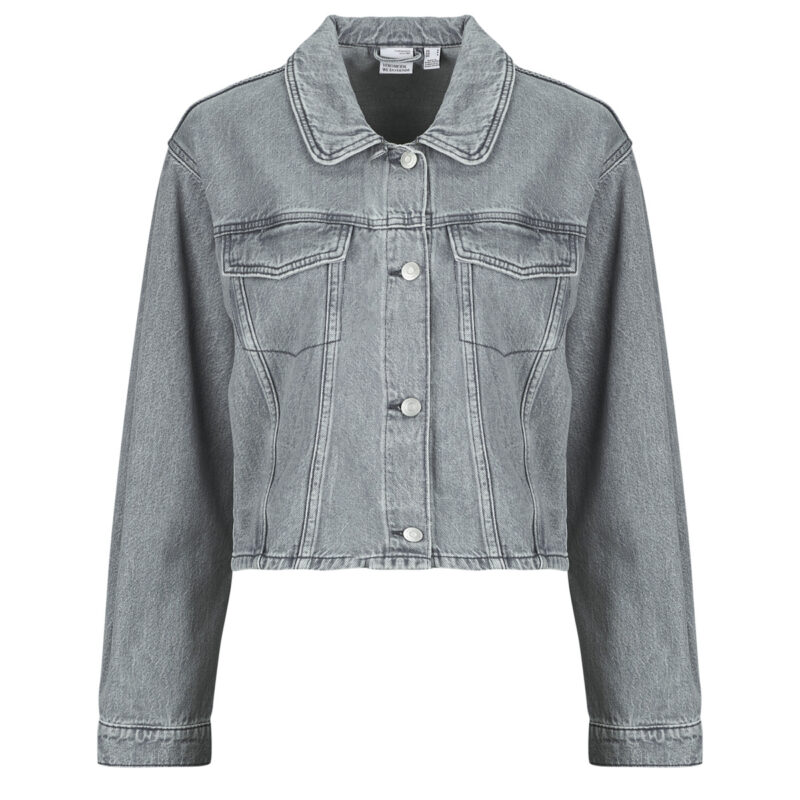 Chaqueta vaquera Vero Moda VMAYA LS DENIM Gris Chaquetas vaqueras Mujer - 1