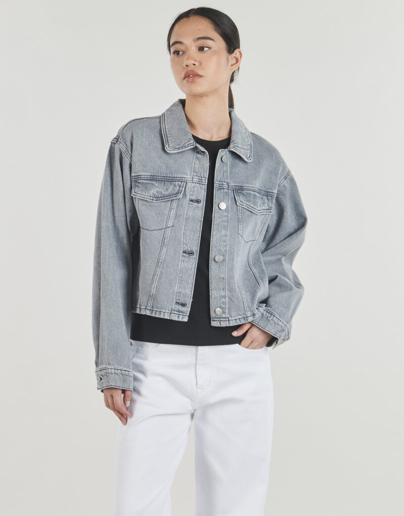 Chaqueta vaquera Vero Moda VMAYA LS DENIM Gris Chaquetas vaqueras Mujer - 2