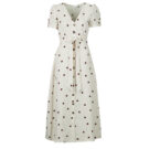 Abito Vero Moda VMJOAN S/S 7/8 SHIRT DRESS Beige Abiti Lunghi Donna - 1