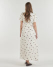 Abito Vero Moda VMJOAN S/S 7/8 SHIRT DRESS Beige Abiti Lunghi Donna - 4