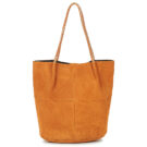 Pieces PCBRIANNA SUEDE SHOPPER Marrone Borse a spalla Donna - 1