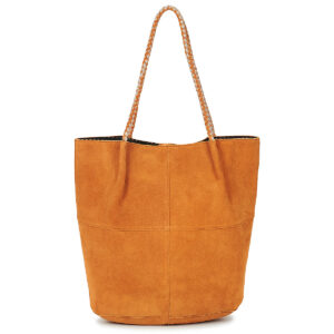 Pieces PCBRIANNA SUEDE SHOPPER Marrone Borse a spalla Donna