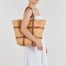 Pieces PCKIRSTINE SHOPPER Beige Borse Shopping Donna - 6
