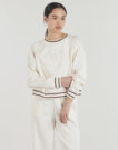 Felpa Armani Exchange XW002072 Beige Felpe Donna - 2