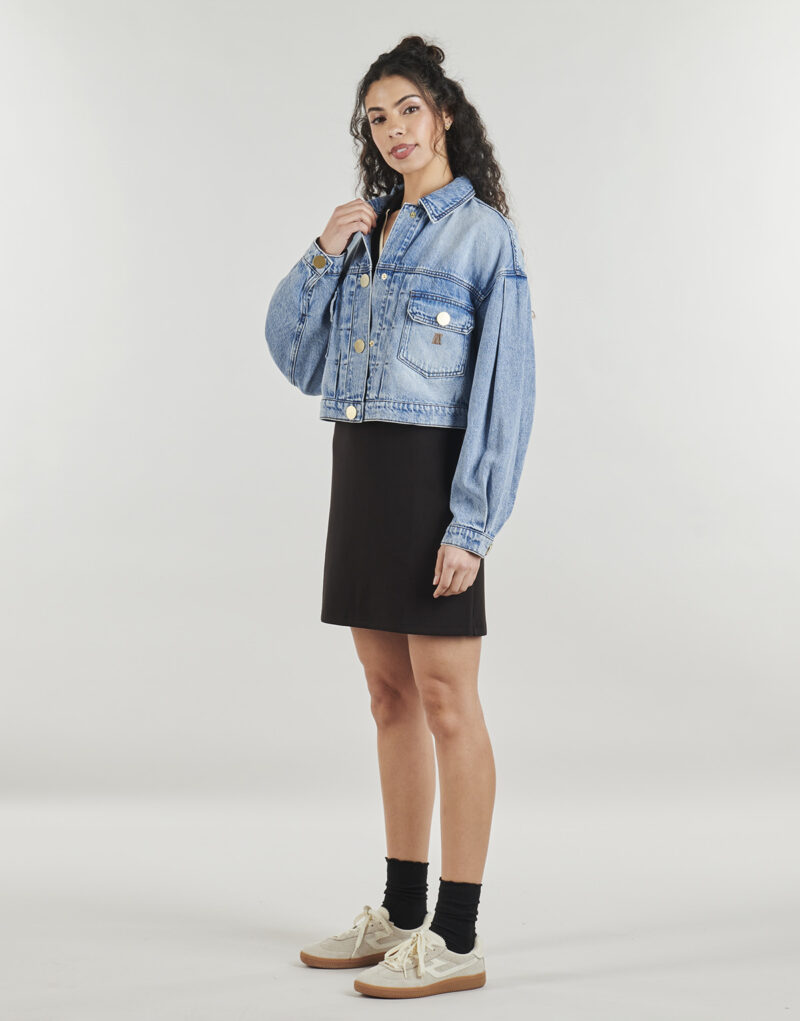 Chaqueta de mezclilla Armani Exchange XW002260 Blu Chaquetas in jeans Mujer - 3