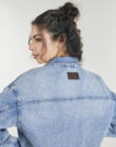 Chaqueta de mezclilla Armani Exchange XW002260 Blu Chaquetas in jeans Mujer - 5