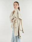 Trench Only ONLHANNAH SHORT TRENCHCOAT Beige Trench Donna - 5