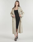 Trench Only ONLDISA LIFE LONG TRENCHCOAT Gris Trench Femme - 2