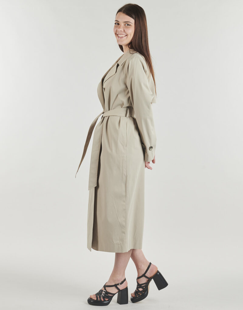 Trench Only ONLDISA LIFE LONG TRENCHCOAT Gris Trench Femme - 3