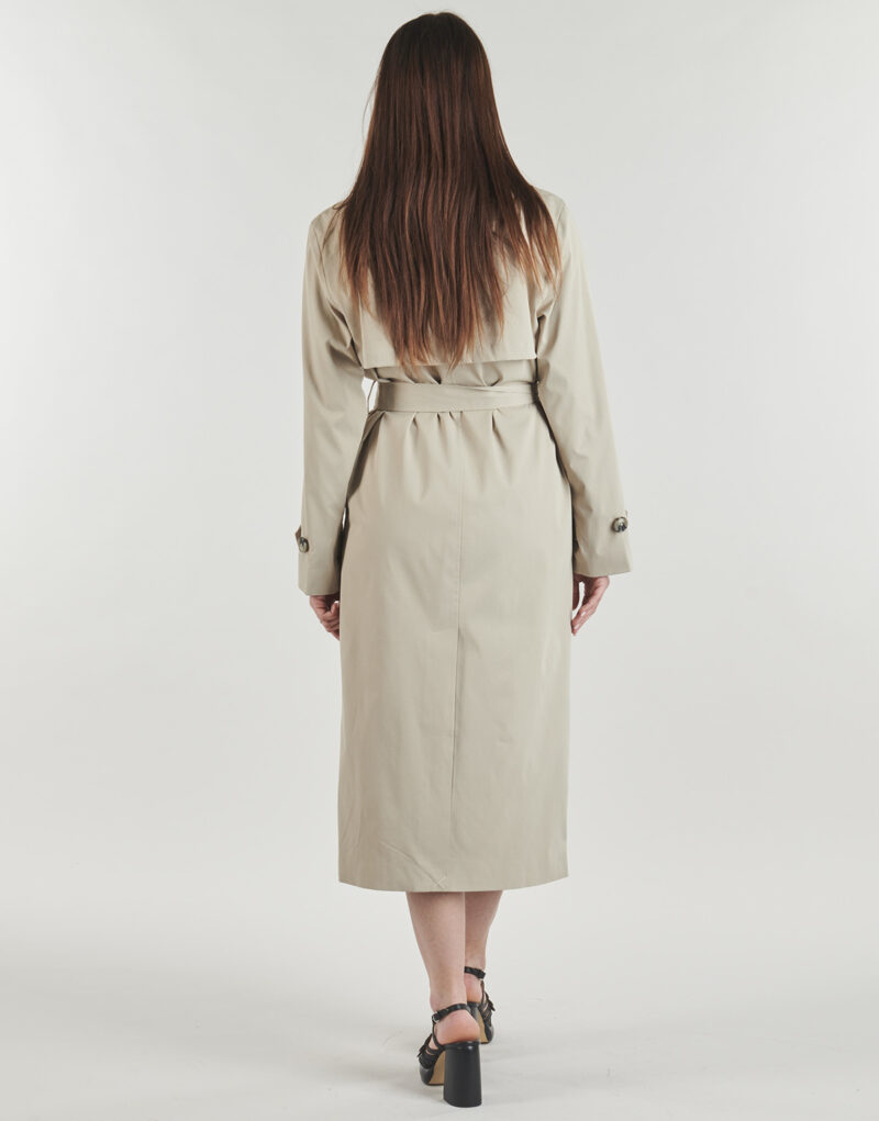 Trench Only ONLDISA LIFE LONG TRENCHCOAT Gris Trench Femme - 4
