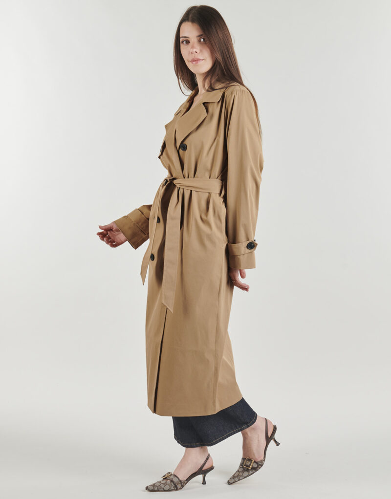 Trench Only ONLDISA LIFE LONG TRENCHCOAT Beige Trench Femme - 3
