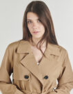 Trench Only ONLDISA LIFE LONG TRENCHCOAT Beige Trench Femme - 5