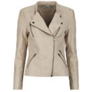Giacca in pelle Only ONLAVA Grigio Giacche in pelle Donna - 1