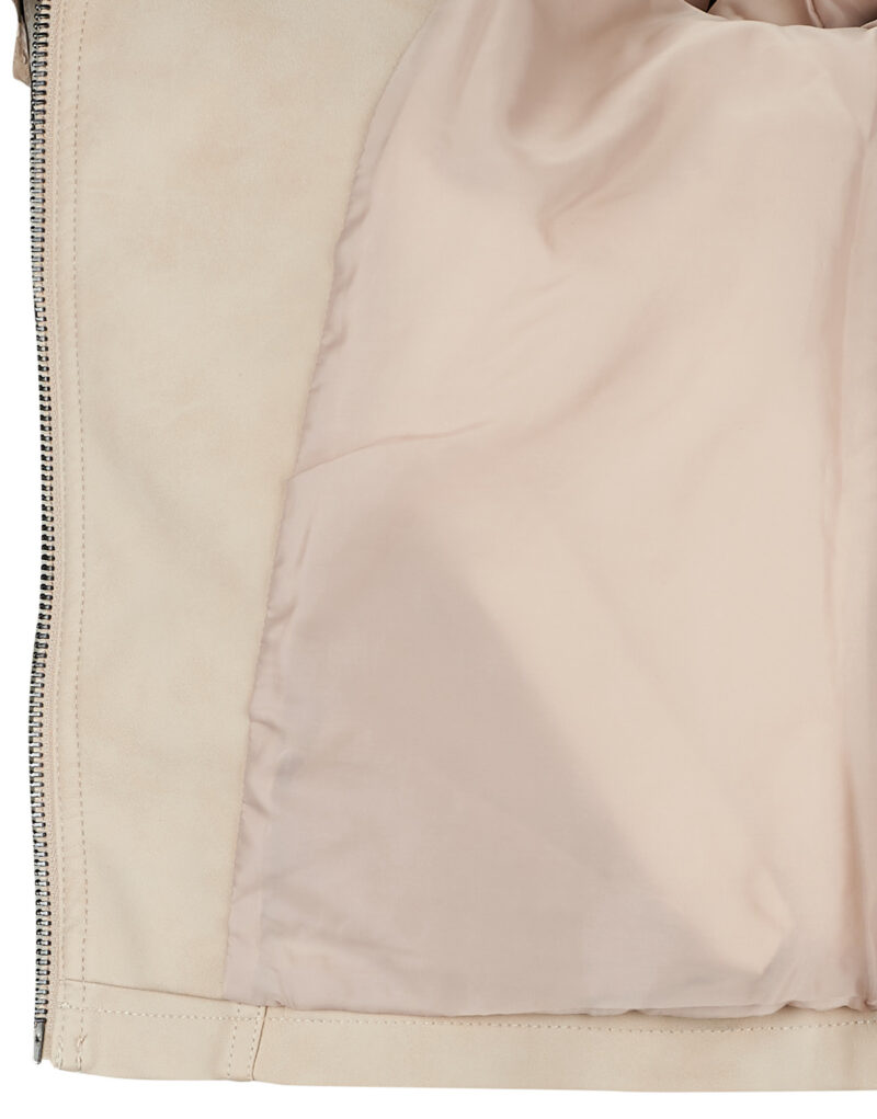 Giacca in pelle Only ONLAVA Grigio Giacche in pelle Donna - 6