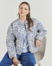 Manteau Only Vestes matelass&eacute;es bleues pour femmes ONLHALLIE - 5