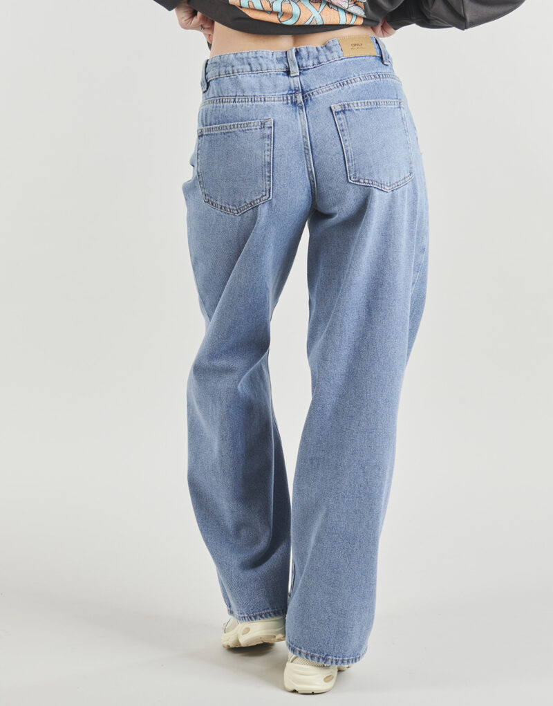 Jeans Flare Only ONLBLISS MW WIDE STRING Blu Jeans Flare Donna - 4