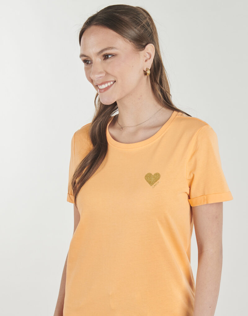 T-shirt Only ONLKITA LIFE Arancio T-shirt maniche corte Donna - 5