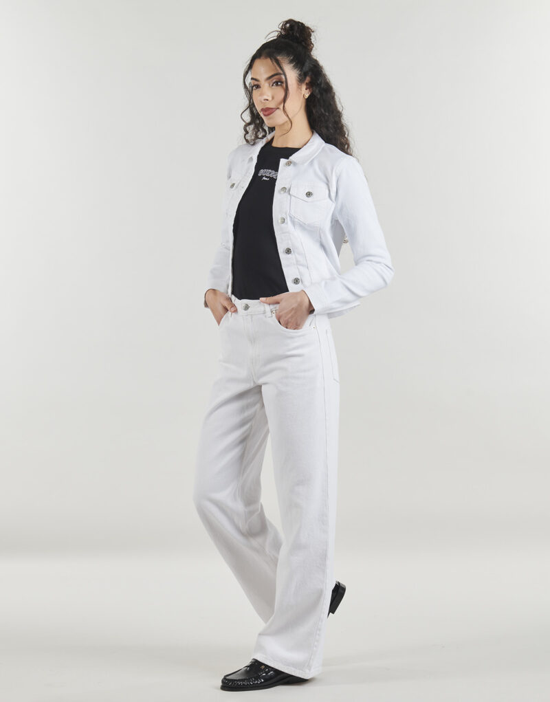 Chaqueta de vaqueros Only ONLWONDER DNM Blanco Chaquetas de vaqueros Mujer - 3
