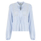 Camicetta Only ONLLENNYO LS EMBROID V-NECK Blu Camicette Donna - 1
