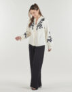 Camicetta Only ONLGIRU L/S EMBROIDERY Beige Camicette Donna - 3